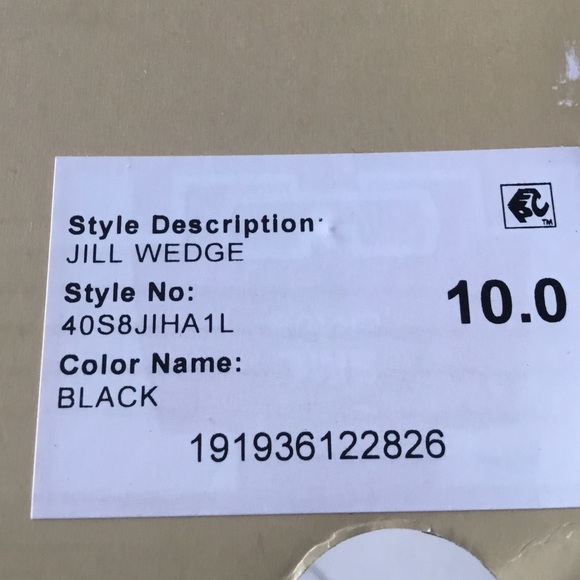 Women’s Michael Kors Jill Wedges - Black - Size 10 NWOT - Picture 10 of 10